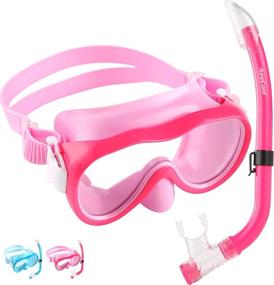 img 4 attached to Snorkeling Children Swimming Goggles Semi Dry
