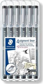 img 4 attached to Набор для скетчей STAEDTLER Pigment Liner с бонусом: 6 ручек по цене 4 (2 бесплатно)! 308 SB6P