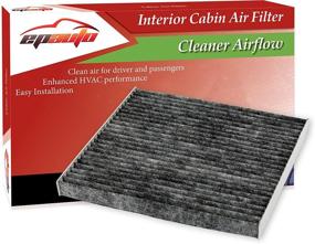 img 2 attached to 🚗 EPAuto CP133 (CF10133) Toyota Premium Cabin Air Filter with Activated Carbon - An Enhanced Replacement