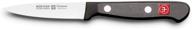 wüsthof gourmet 3-inch spear point paring knife - high carbon stainless steel utility knife, german precision laser cut - model logo