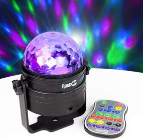 img 3 attached to 🎉 RockJam Rechargeable Wireless Party Lights: 6W LED Sound Activated Disco Ball with Remote Control