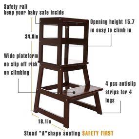 img 1 attached to 🪑 SDADI Kids' Home Store Kitchen Step Stool - Enhanced Safety and Accessibility