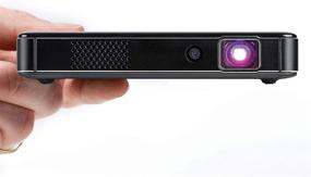 img 2 attached to 📽️ Miroir M220 HD Pro Portable LED Projector: Auto Focus, USB-C Charge & Video, Rechargeable Battery - 1280x720p Native Resolution, Supports 1080p Input