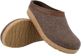 img 3 attached to 👞 Leather-Trimmed Unisex HAFLINGER Captains Shoes in Mules & Clogs