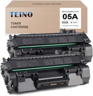 🖨️ teino compatible toner cartridge for hp 05a ce505a | laserjet p2055dn p2035 p2035n p2055d p2055x | black, 2-pack logo