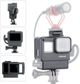 img 4 attached to Идеальный влоггинговый защитный чехол для GoPro Hero 7/6/5 с креплением Cold Shoe Mount - готов к съемке фильмов!