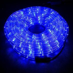 img 1 attached to 🔵 WYZworks 20ft Blue LED Rope Lights - Pre-Assembled for Indoor/Outdoor Christmas Holiday Decor - ETL Certified