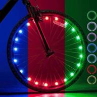 🚲 lebolike bike spoke lights - cycling wheel lights for bike decorations - set of 12 bicycle wheel lights with included batteries logo