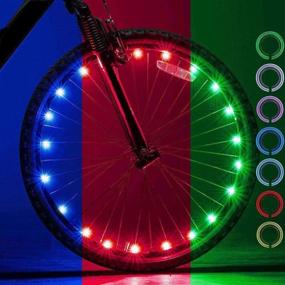 img 1 attached to 🚲 LeBoLike Bike Spoke Lights - Cycling Wheel Lights for Bike Decorations - Set of 12 Bicycle Wheel Lights with Included Batteries