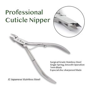 img 3 attached to 💅 IKAS Cuticle Trimmer and Pusher Set - Professional Nail Nipper with Dead Skin Cutter and Sharp Blade Edge - Manicure Pedicure Tools for Fingernails and Toenails