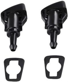 img 3 attached to Chrysler, Dodge, Jeep, Ram Front Windshield Washer Nozzles - 🚿 TENSHEN 5303833AA, OEM #: 4805742AB, Spray Jet Kit (pack of 2)