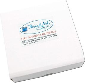 img 3 attached to 🧵 Prewound Embroidery Bobbins - 144 Count Per Box - White Cardboard Sided - L Style - Choose from 8 Options - Threadart