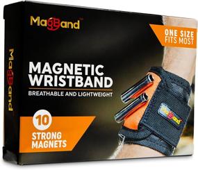 img 3 attached to 🔧 MagBand Magnetic Wristband with Strong Magnet for Holding Screws, Nails, Drill Bits - Tool Wristbands for Men & Women