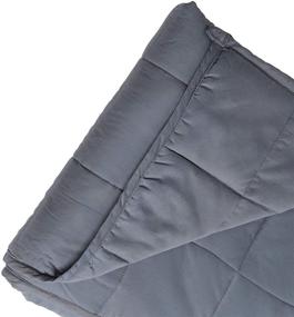 img 1 attached to 🌿 Oakias Adult Cooling Weighted Blankets, Super Soft Cotton Cozy Heavy Blanket, Eco-Friendly & Chemical-Free Glass Beads, Deep & Calm Sleep – 20 lbs. (48 x 72 Inches)