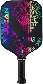 img 2 attached to 🌈 Ultimate Power and Performance with the Vulcan V530 Power Pickleball Paddle (Rainbow Lazer)