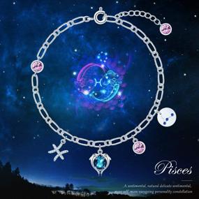 img 3 attached to 📿 PLATO H Birthstone Zodiac Bracelet for Women - Crystals Constellations Charm Jewelry with Gift Box for Girls