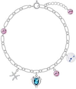 img 4 attached to 📿 PLATO H Birthstone Zodiac Bracelet for Women - Crystals Constellations Charm Jewelry with Gift Box for Girls