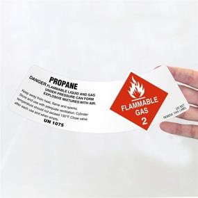 img 2 attached to Unlaminated Flammable Liquid: Propane - Handle with Care