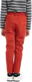 img 1 attached to Kids' Size 4-16 BYCR Boys' Slim Fit Jogging School Pants with Elastic Waistband