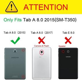 img 3 attached to 2 пакета защитного стекла KIQ для Galaxy Tab A 8.0 T350 (выпущен в 2015 году) - прочное стекло 9H, ультратонкое 0,30 мм, без пузырей, устойчивое к царапинам, самоклеющееся, легко устанавливается на Samsung Galaxy Tab A 8.0 SM-T350.