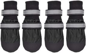 img 2 attached to 🐾 Water Resistant Paw Protector Dog Boots by Hipaw for Medium to Large Dogs