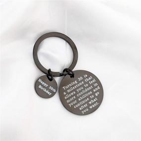 img 3 attached to 🎉 Personalized 30th Birthday Keychain Gifts for Friends and Family – Celebrate the Big 3-0!