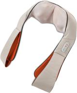🔥 homedics shiatsu deluxe neck & shoulder massager with heat: ultimate portable therapeutic device for relieving neck, shoulder, back, and leg pain, muscle kneading, 3 speeds, direction change, convenient straps - thera-p logo