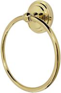 🔔 6-inch milano towel ring by kingston brass - polished brass finish logo