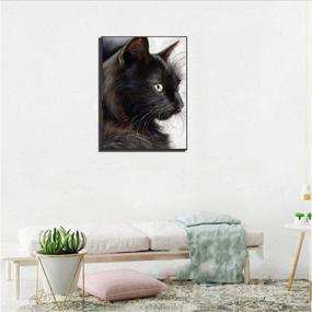 img 1 attached to 🐱 Black Cat 5D Diamond Painting Kit - Perfect Office Decoration, Room Décor, Home Gift for Adults, Kids, Him or Her - 11.8x15.7in - 1 Pack by Witfox