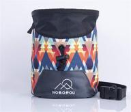 🧗 noborou multipurpose chalk bag for rock climbing, crossfit, weightlifting, and bouldering - wide opening, large pocket, adjustable belt logo