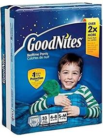 img 1 attached to GoodNites Bedtime Pants for Boys S-M 33 Count: Reliable Bedwetting Underwear Solution