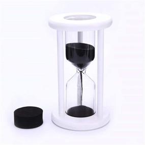 img 4 attached to Florawang White Wooden Sandglass Hourglass Decoration - Wedding Ceremony Sand Inclusion