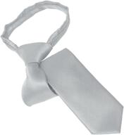 youth classic zipper tie for boys' weddings & dress attire, ages 3-9 (available in 31 colors) logo