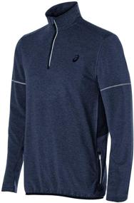 img 1 attached to ASICS Lightweight Fleece Jacket Heather Men's Clothing for Active