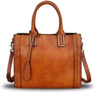 genuine leather satchel handmade shoulder women's handbags & wallets in totes logo