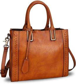 img 3 attached to Genuine Leather Satchel Handmade Shoulder Women's Handbags & Wallets in Totes