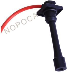 img 2 attached to 🔌 Высококачественный набор проводов свечей зажигания NOPOCA № 90919-22327, совместимый с Celica Corolla Geo Prizm 1.8L 1.6L 1993-1997.