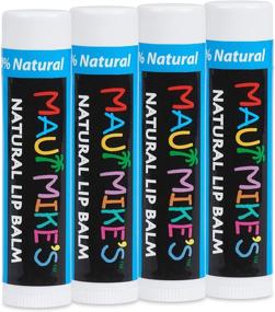 img 2 attached to 🌺 Maui Mike's All-Natural Mint Flavor Lip Balm (4 Pack) - Ideal for Healing Dry, Cracked Lips. Experience a Tropical Hawaiian Getaway with Maui Mike's!