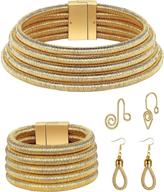 african necklace layered earrings bracelet logo