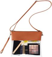 👜 vorspack clear crossbody purse: stadium approved & stylish pu leather clear concert bag logo