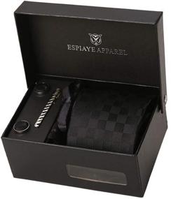 img 3 attached to Espiaye Apparel Luxury Italian Necktie Men's Accessories and Ties, Cummerbunds & Pocket Squares