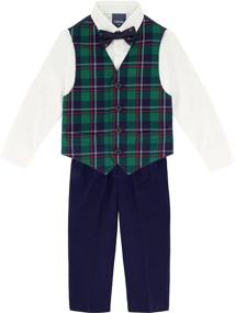 img 3 attached to 👔 IZOD Little Boys' Dress Suit Set - 4 Piece Medium Boys' Clothing for Suits & Sport Coats