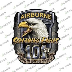 img 3 attached to Airborne Screaming Eagles Sticker Motorcycle