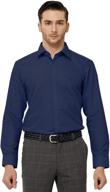 yezac wrinkle-resistant twill dress shirt sleeve for men's clothing logo