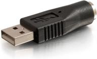 💻 black usb male to ps/2 female adapter - c2g 27277 logo