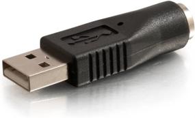 img 2 attached to 💻 Black USB Male to PS/2 Female Adapter - C2G 27277