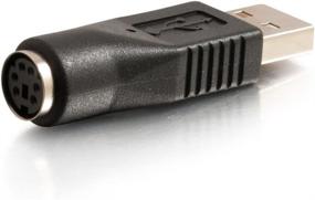 img 1 attached to 💻 Black USB Male to PS/2 Female Adapter - C2G 27277