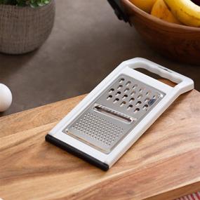 img 2 attached to Chef Craft Select Stainless Steel Grater, 5 x 11 inch, Single Piece, White