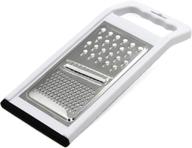 chef craft select stainless steel grater, 5 x 11 inch, single piece, white logo