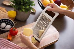 img 1 attached to Chef Craft Select Stainless Steel Grater, 5 x 11 inch, Single Piece, White